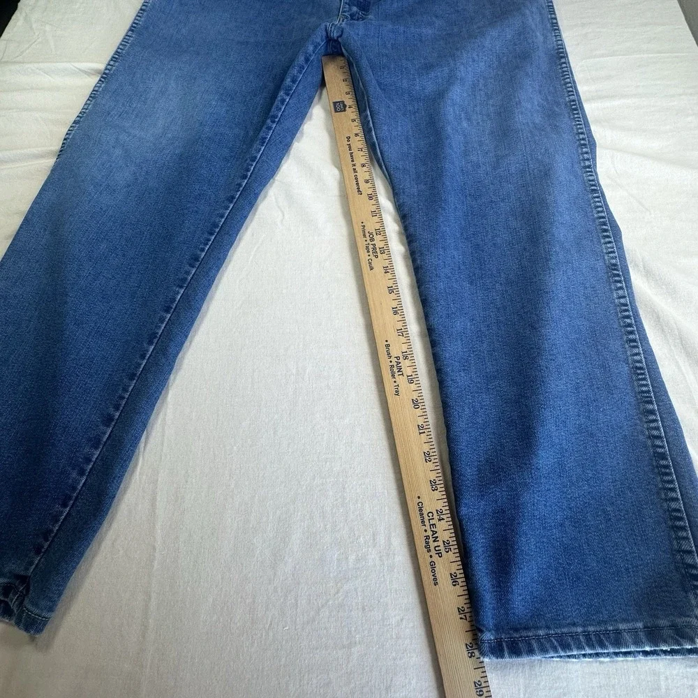 Wrangler Jeans Regular Fit Mens Size‎ 44x30 Blue Denim Straight Leg Msre 42x28